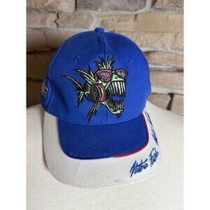 NHRA Full Throttle Drag Racing Captain Chaos Hat Blue White Adjustable